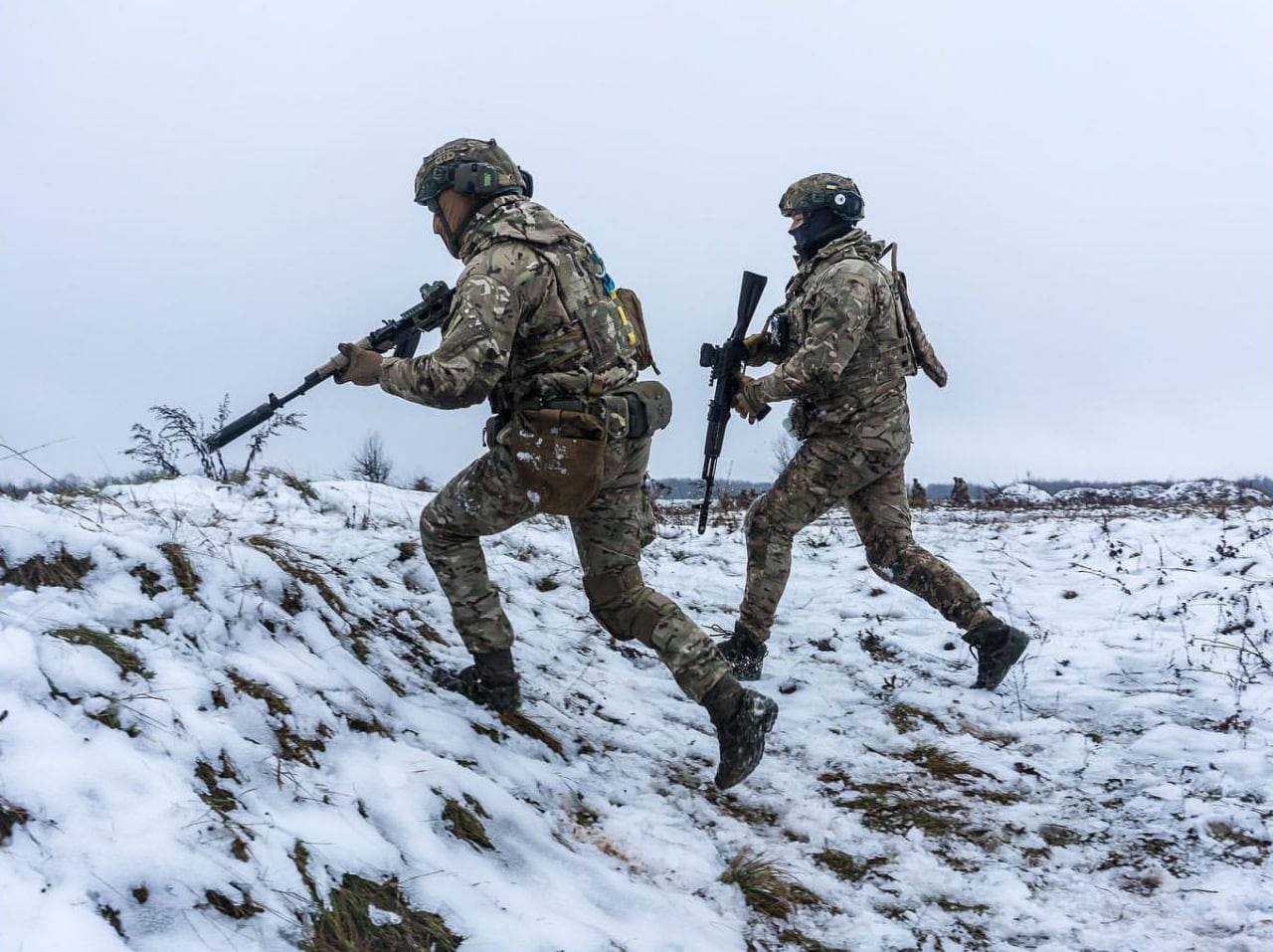 Бойцы российской армии в ходе спецоперации