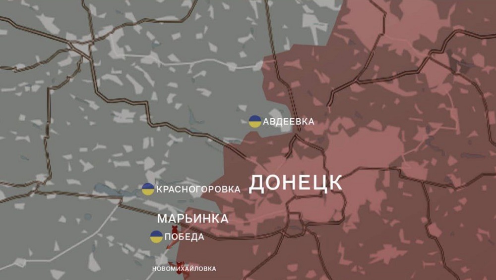 Карта СВО на Донецком направлении. Последние новости спецоперации на карте. Источник — Wargonzo