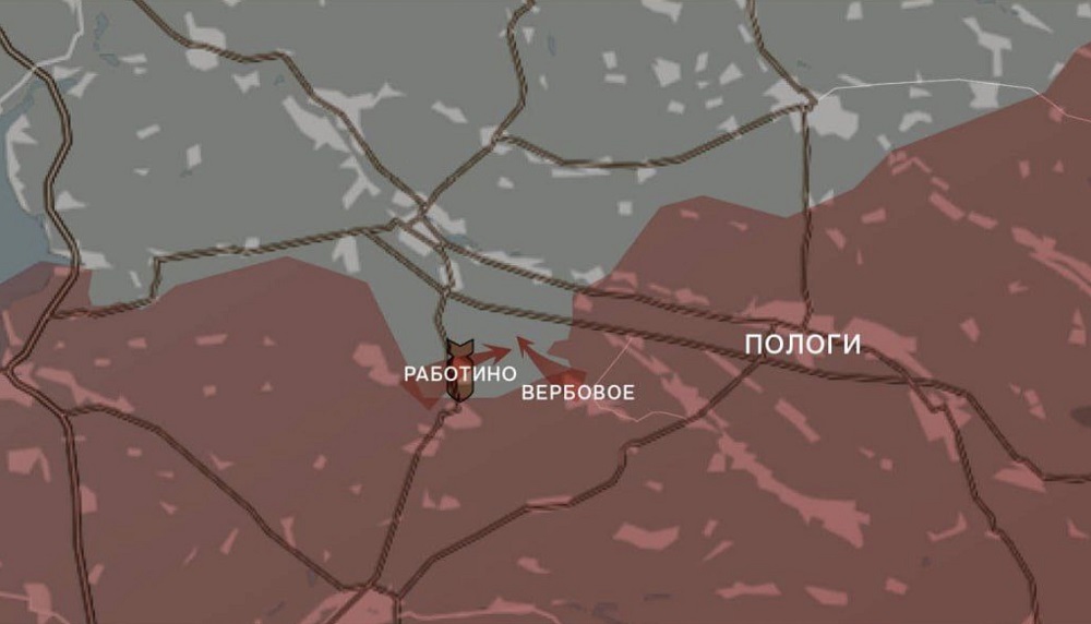 Карта СВО на Запорожском направлении. Последние новости спецоперации на карте. Источник — Wargonzo