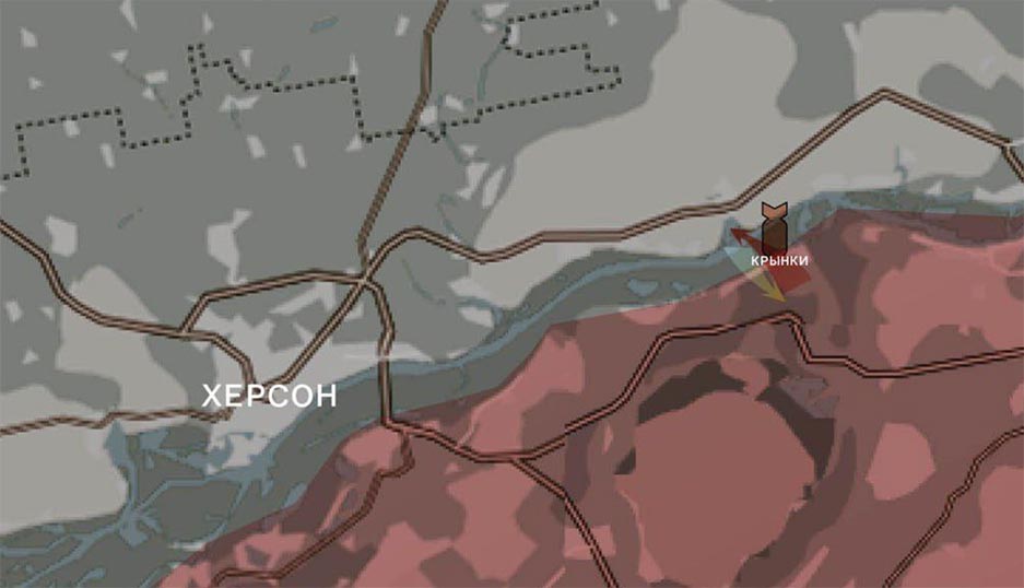 Карта СВО на Херсонском направлении. Источник - WarGonzo