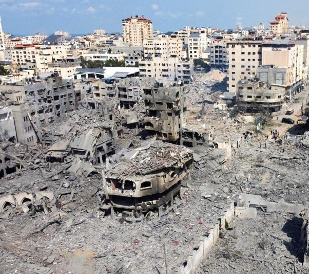 Руины Газы после ковровых бомбардировок Израиля