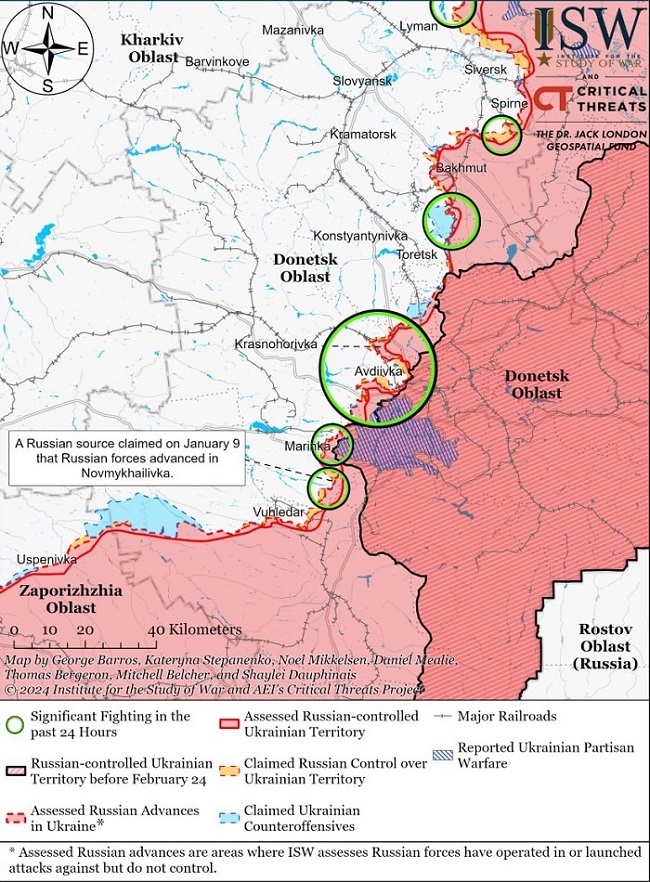 Ситуация на фронте от врагов. Карта СВО на Донецком направлении