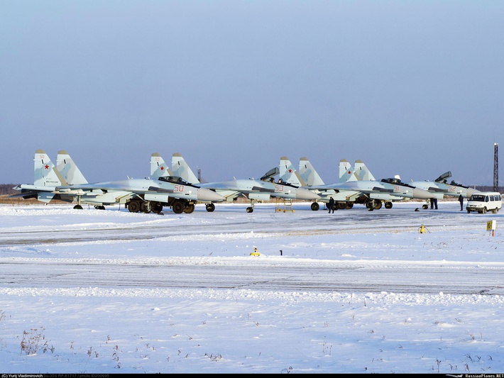 Су-35С зима