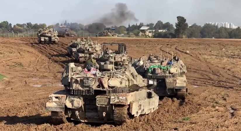 Вывод части танков Израиля из сектора Газа