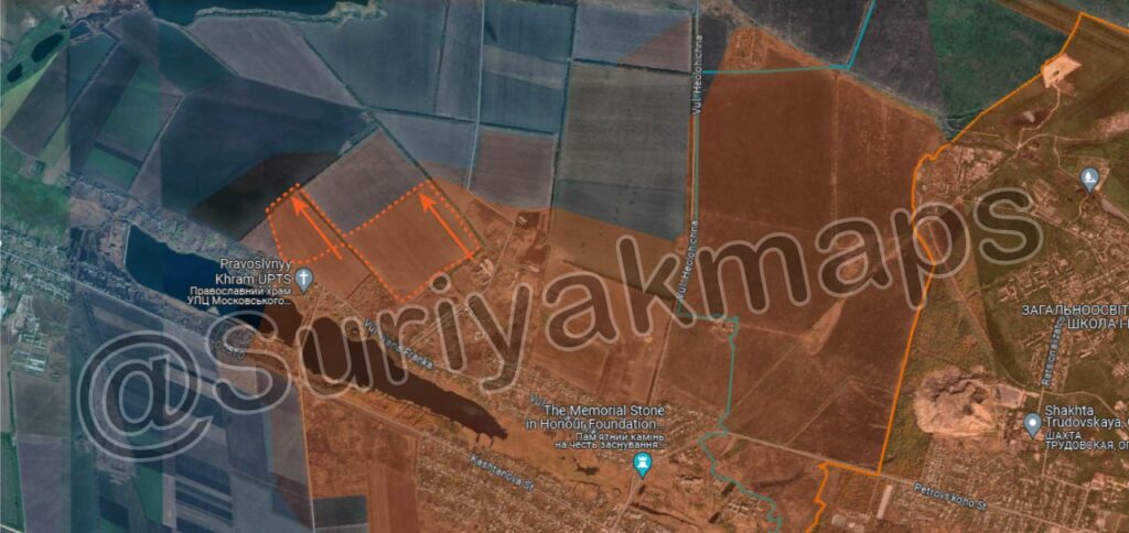 Карта СВО на Донецком направлении, марьинский участок. Последние новости спецоперации на карте