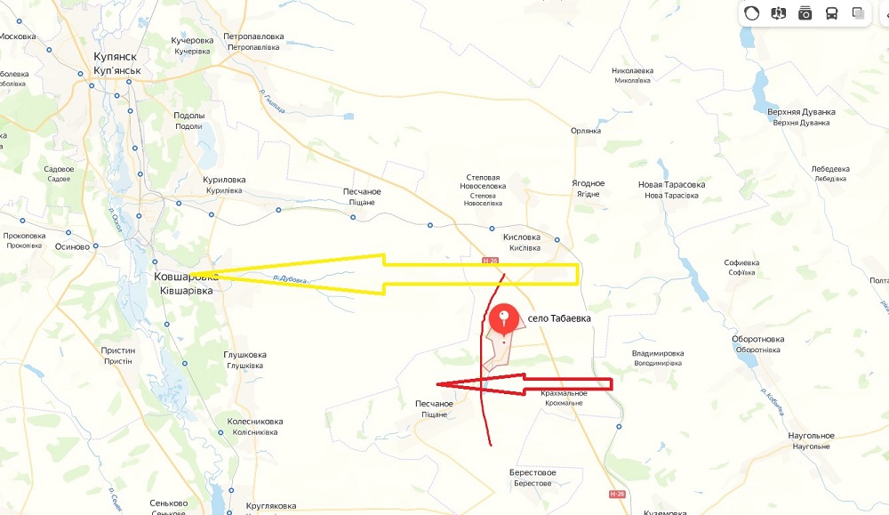 Карта СВО на Харьковском направлении. Последние новости спецоперации на карте