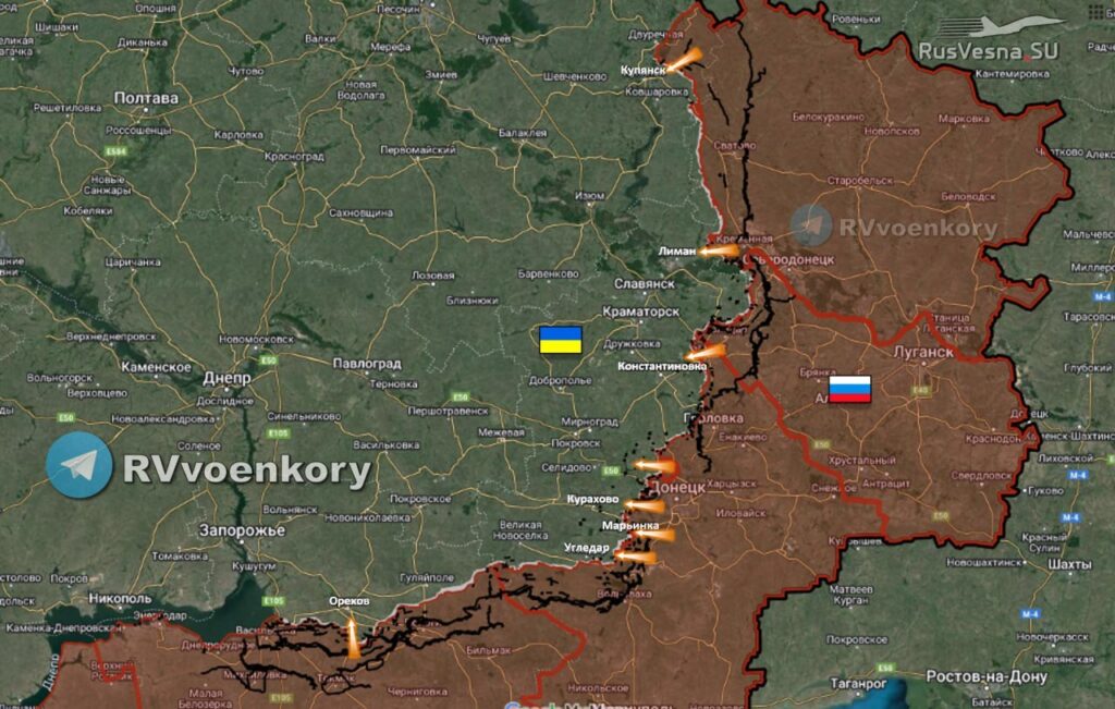 Карта СВО. Последние новости спецоперации на карте