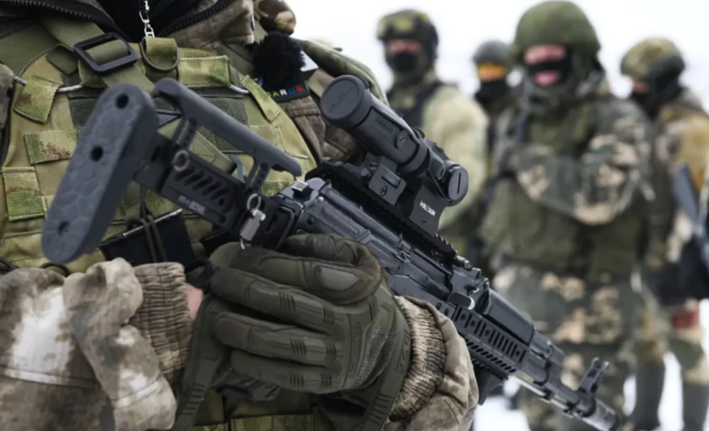 Боец Вооруженных сил РФ в зоне СВО