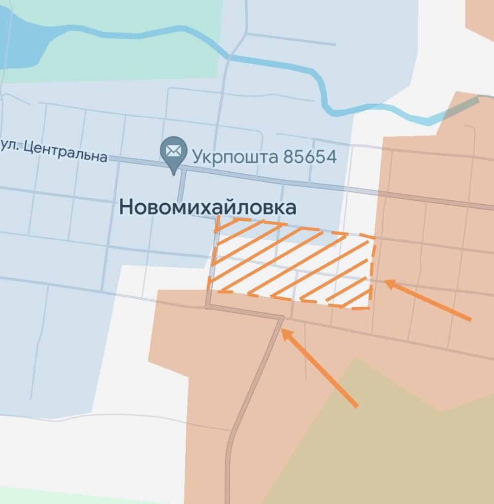Карта СВО на Угледарском направлении, район Новомихайловки. Последние новости спецоперации на карте