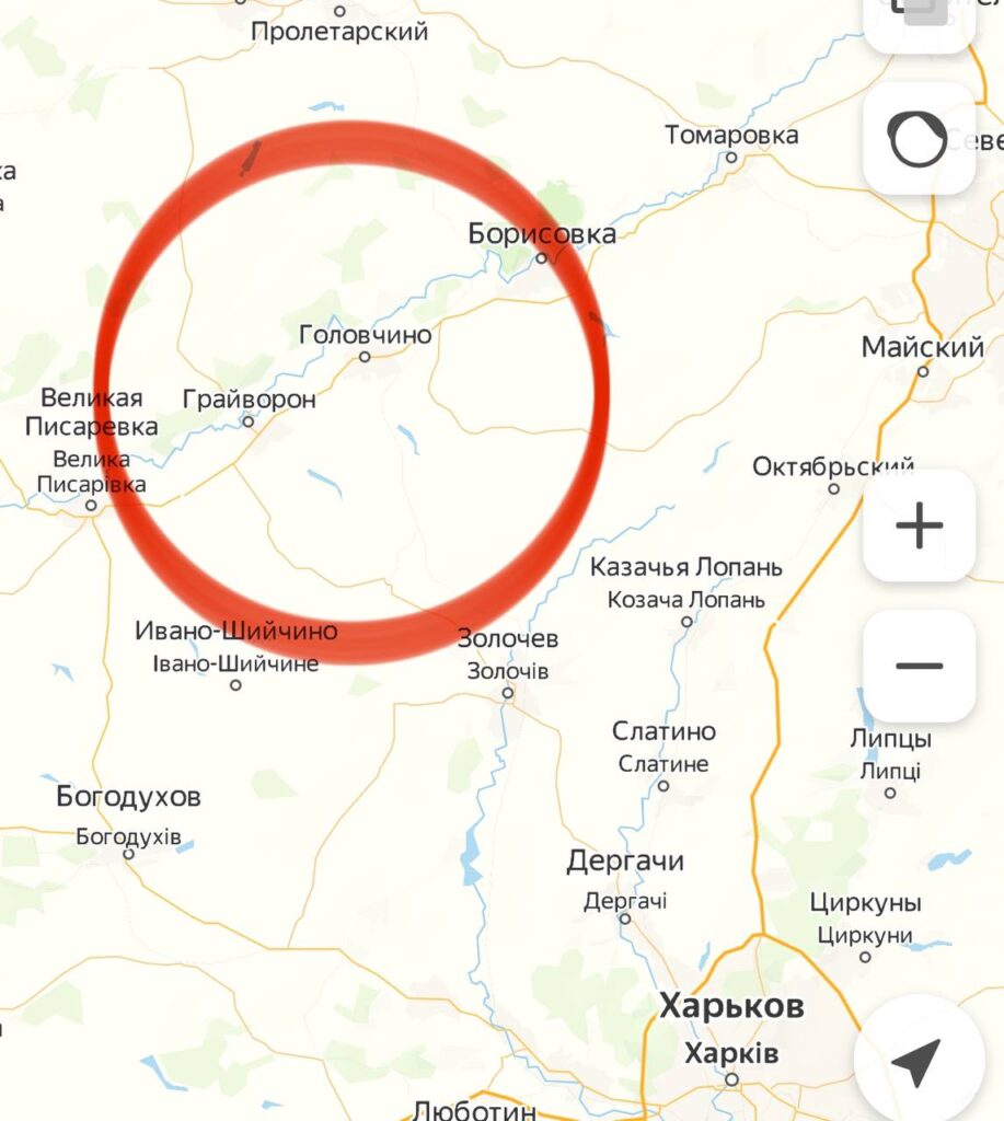 Место попытки прорыва боевиков на территорию России