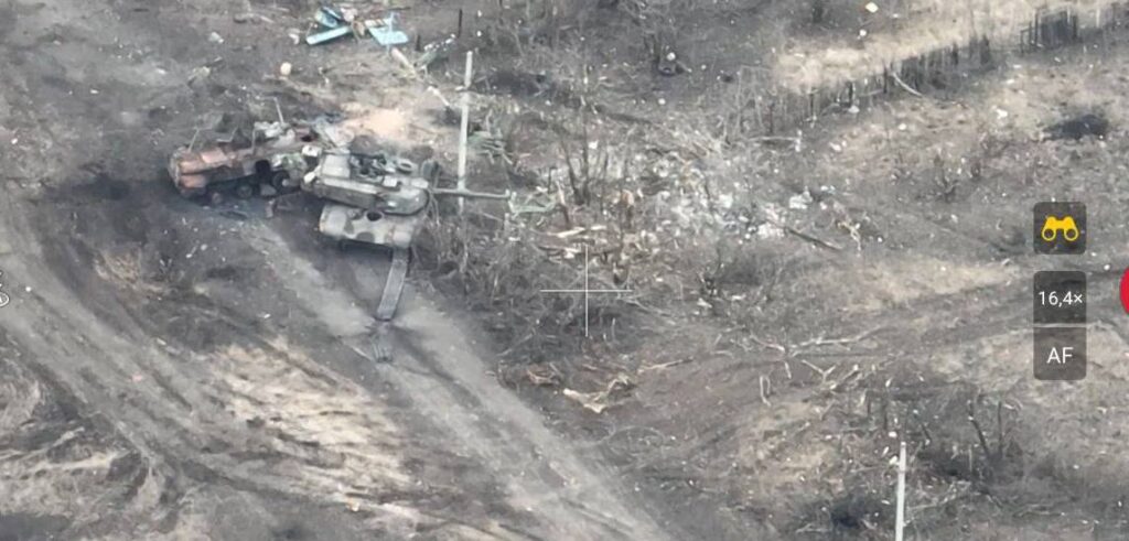 Третий Abrams уничтожен в районе Авдеевки