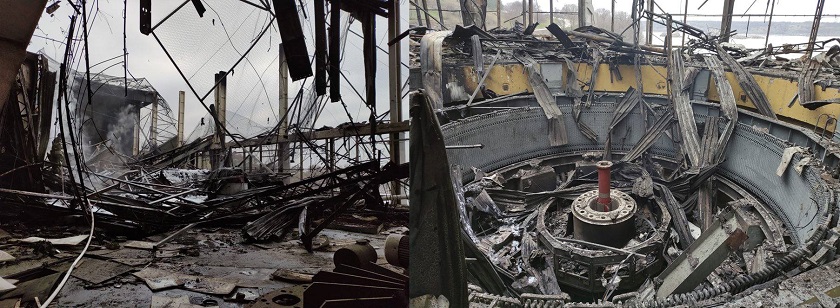 Опубликованы новые фотографии повреждений ДнепроГЭС после российских ударов. Источник - Рожин