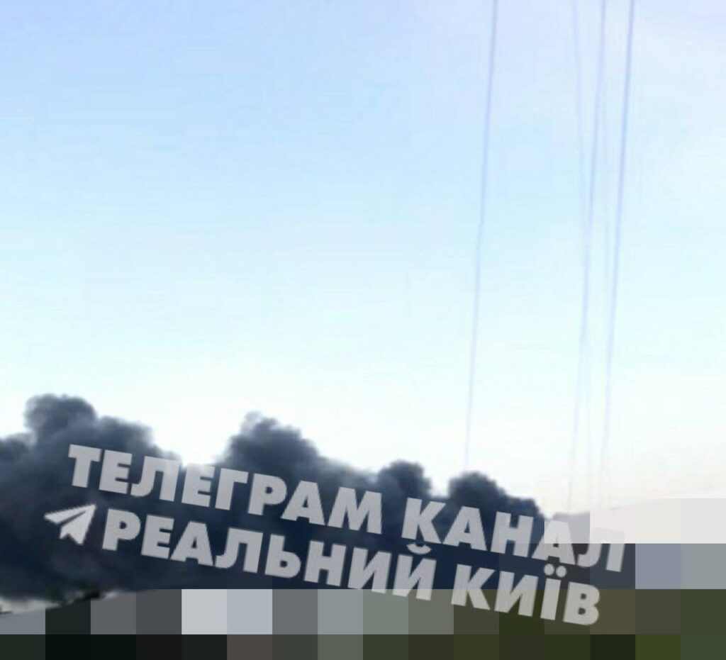 Пожар в Киеве. Источник - ТГ-канал Реальный Киев