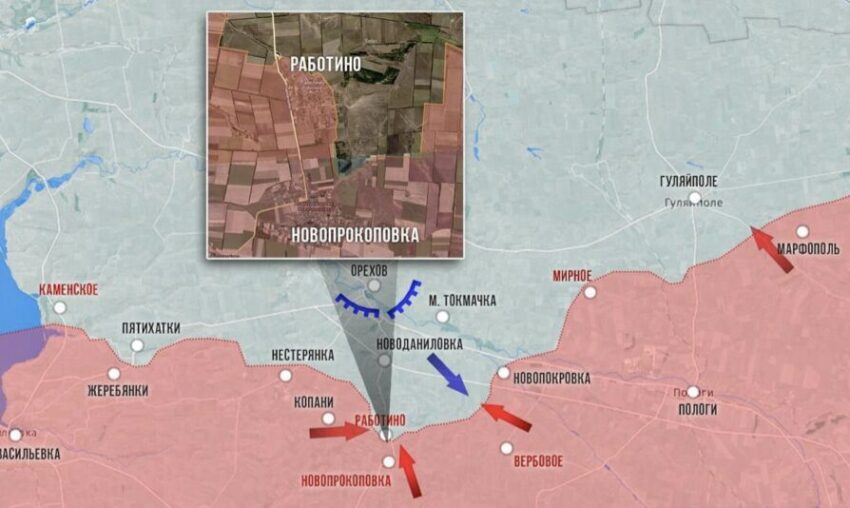 Запорожское направление: карта СВО на Украине на сегодня онлайн 22.07.24