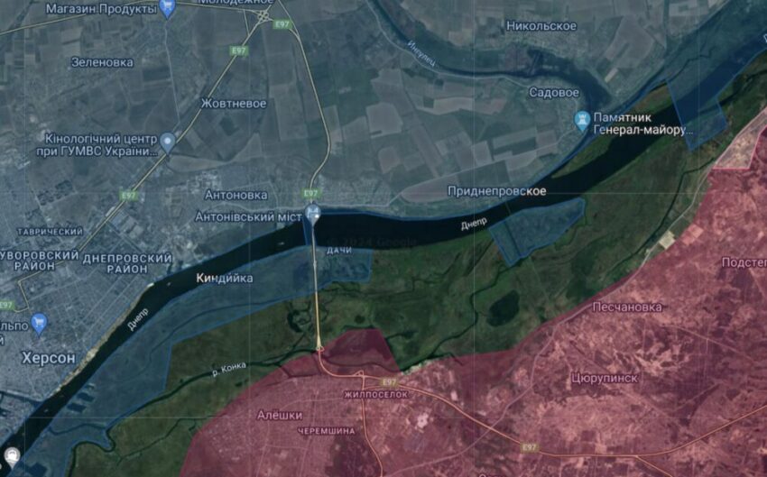 Херсонское направление: карта боев на Украине 22 июля