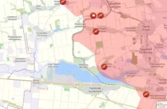 Карта окружения ВСУ в районе Курахово с продвижением российской армии