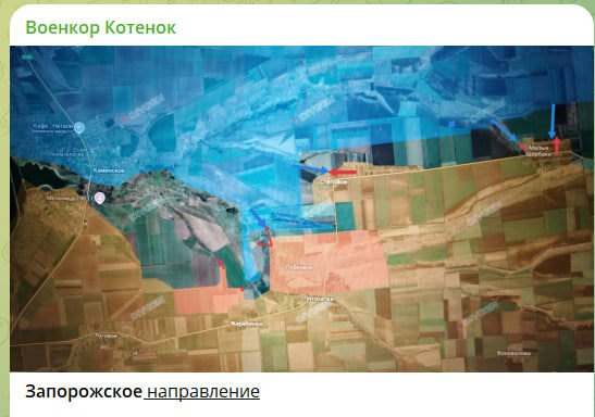 Скриншот с канала "Военкор Котенок"
