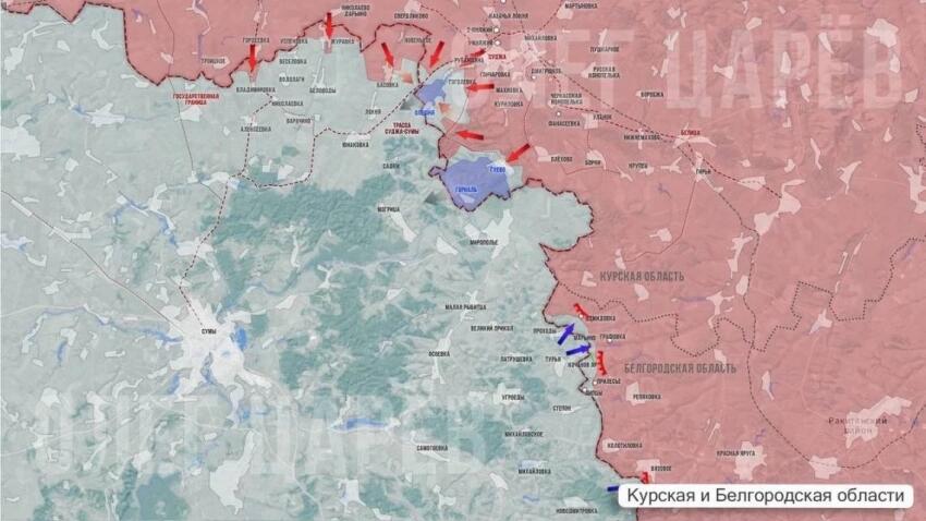 Российские войска штурмуют последние опорные пункты ВСУ – освобождение Курcкой области близко! Свежая обстановка на 03.04.2025: Гуево, Олешня, Веселовка