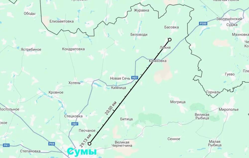 Сумы, Локня, Басовка: военные сводки о стратегическом продвижении российских сил к важному логистическому узлу